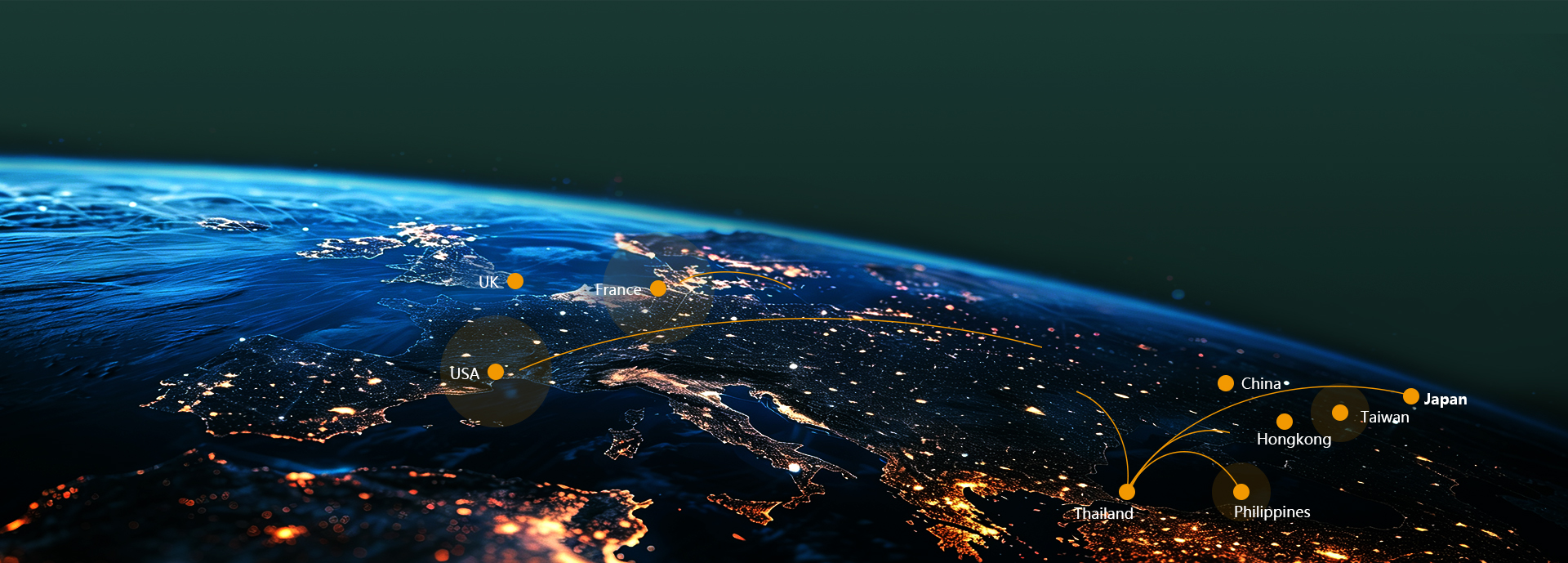 YURON global market route illustration