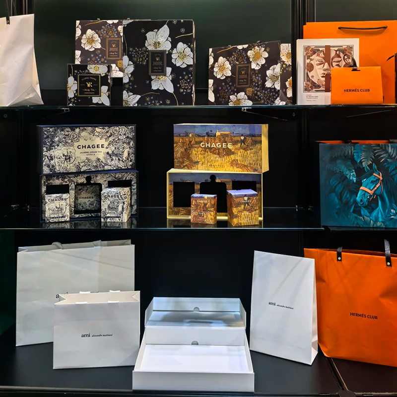 High end luxury hand-held paper bags
